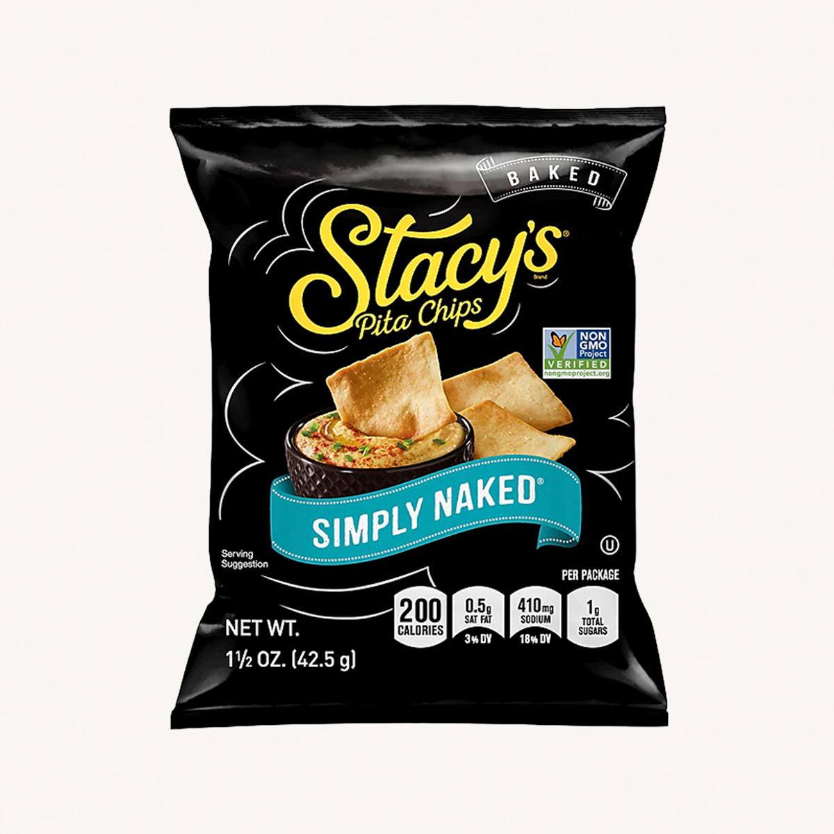 10 Bags Of Stacy's&reg; Simply Naked&reg; Pita Chips (v, veg, df)