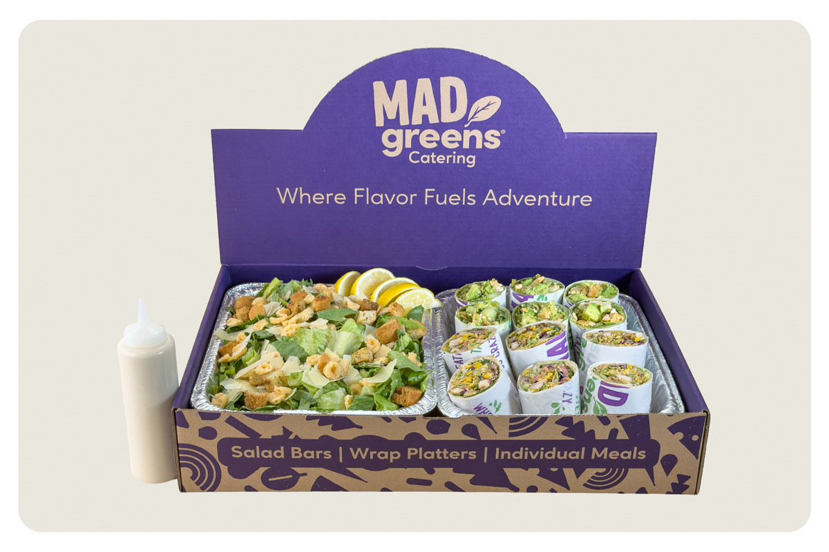1 Salad & 12 Half Wraps